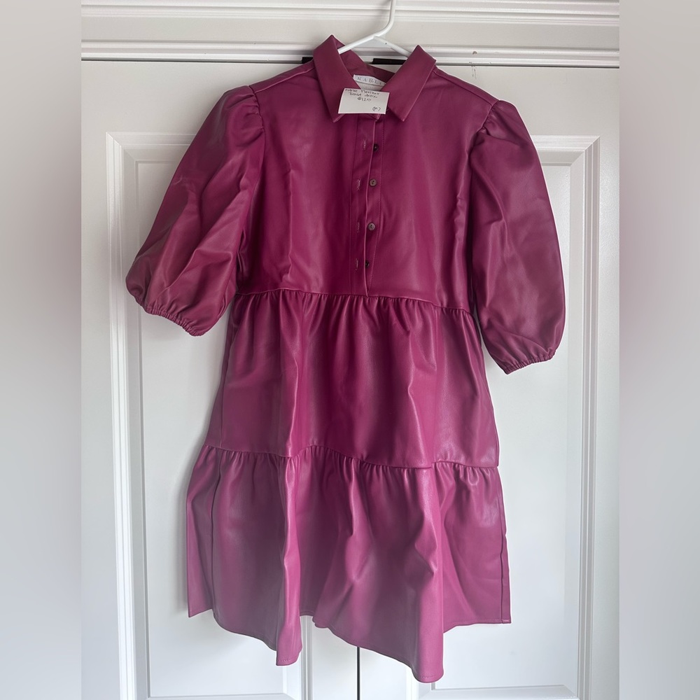 Medium Pleather dress. NWT - Picture 3 of 6